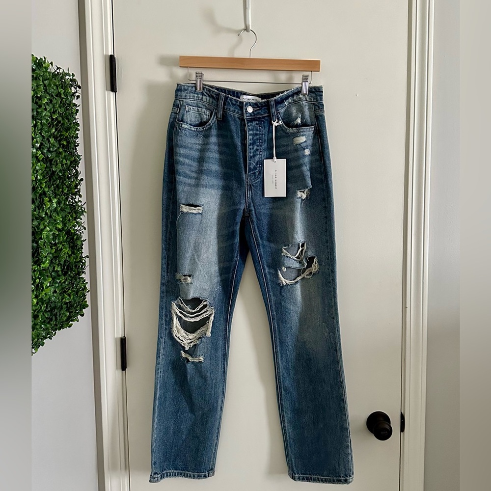 NWT Flying Monkey Black Label Distressed Paige Jeans - Size 28